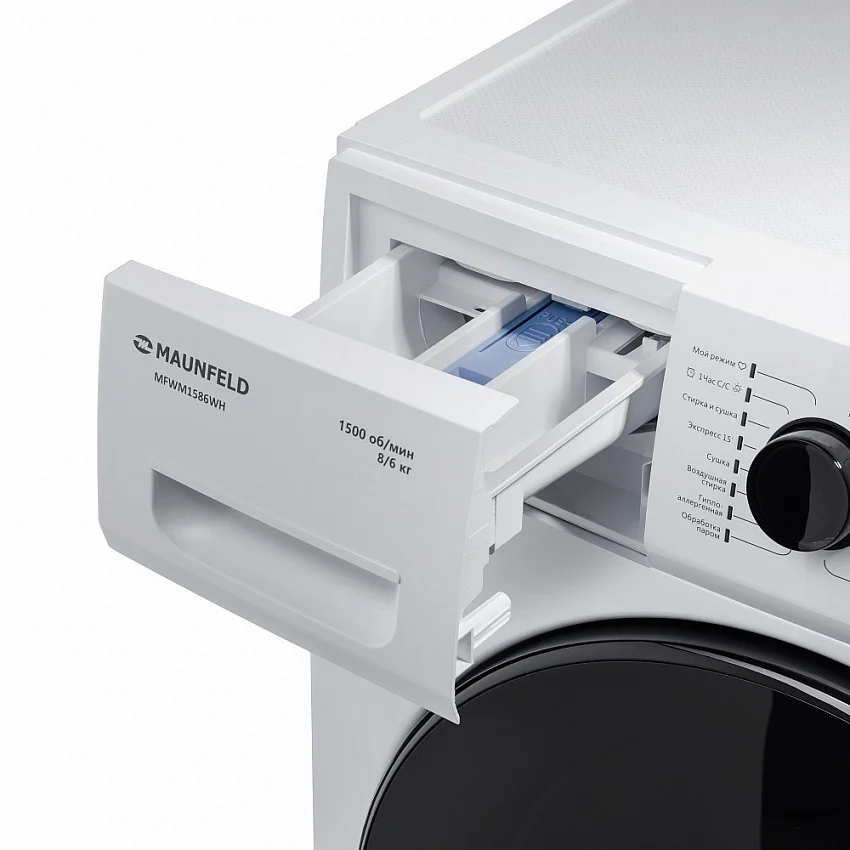 Стиральная машина с сушкой MAUNFELD MFWM1586WH