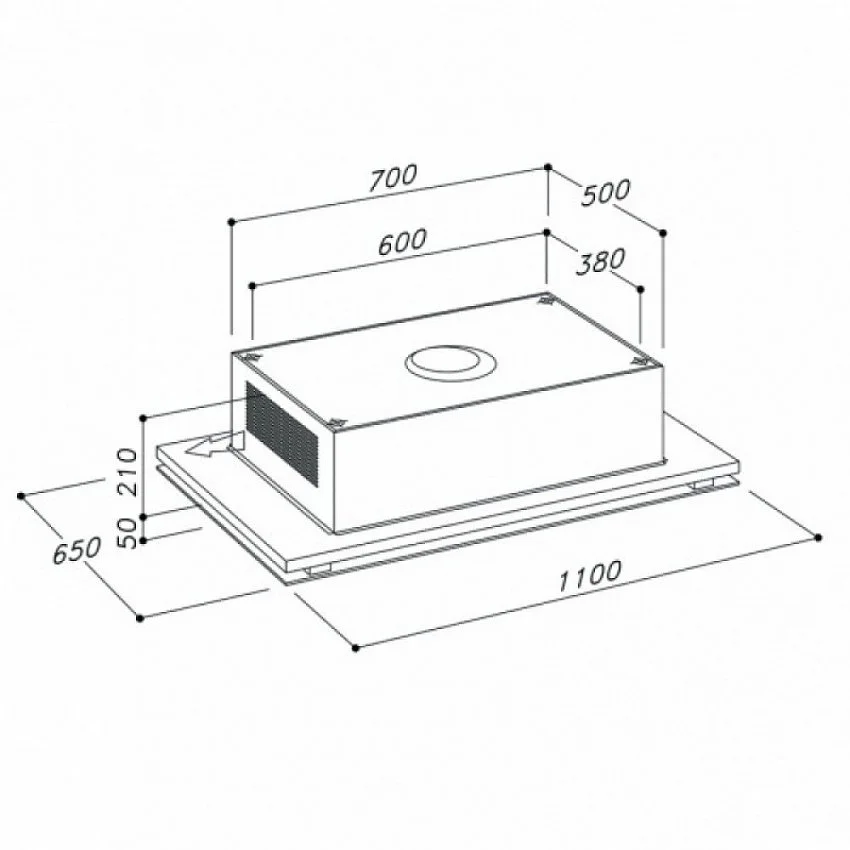 Вытяжка SIRIUS SLT970-EM FRAME W