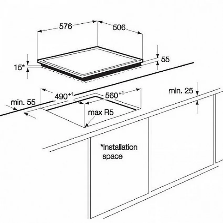 Варочная панель ZANUSSI ZEI 56640 XB