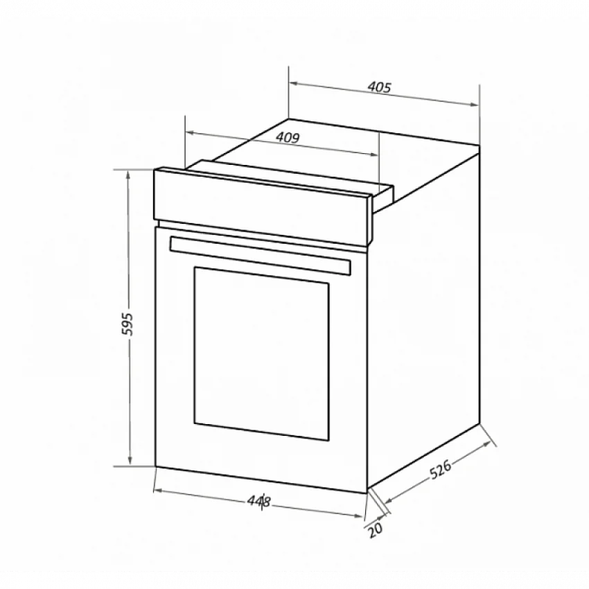 Духовой шкаф MAUNFELD EOEC516W
