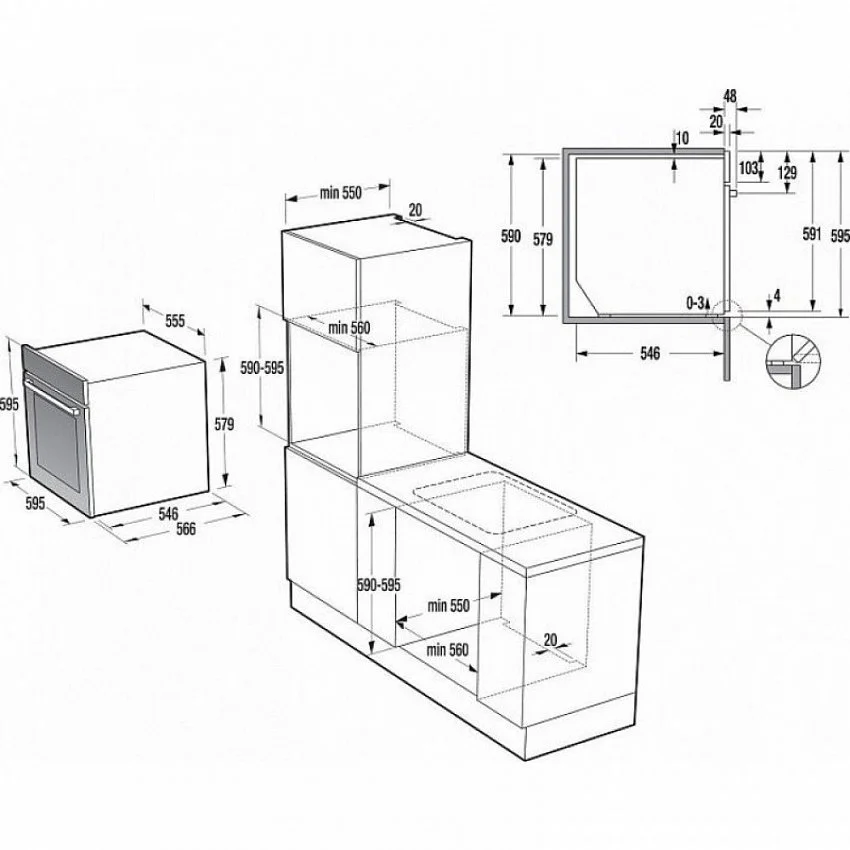 Духовой шкаф GORENJE BCS798S24X