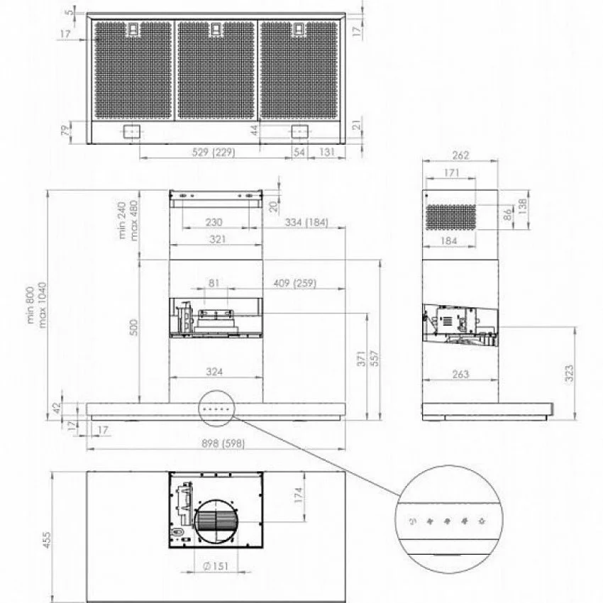 Вытяжка GORENJE WHT 643 E4 XBG