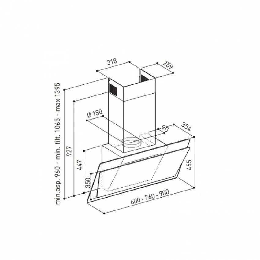 Вытяжка KORTING KHC 67070 GWN