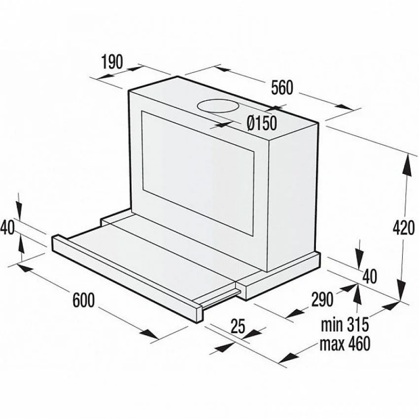 Вытяжка GORENJE BHP 643A5 BG