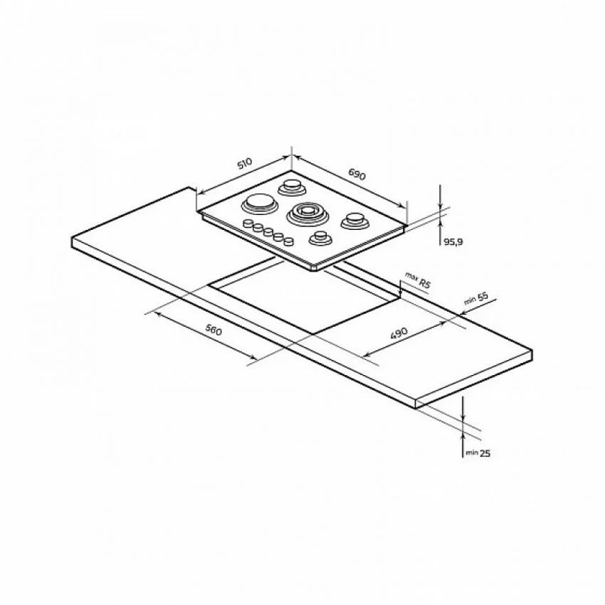 Варочная панель MILLEN MGH 701 WH