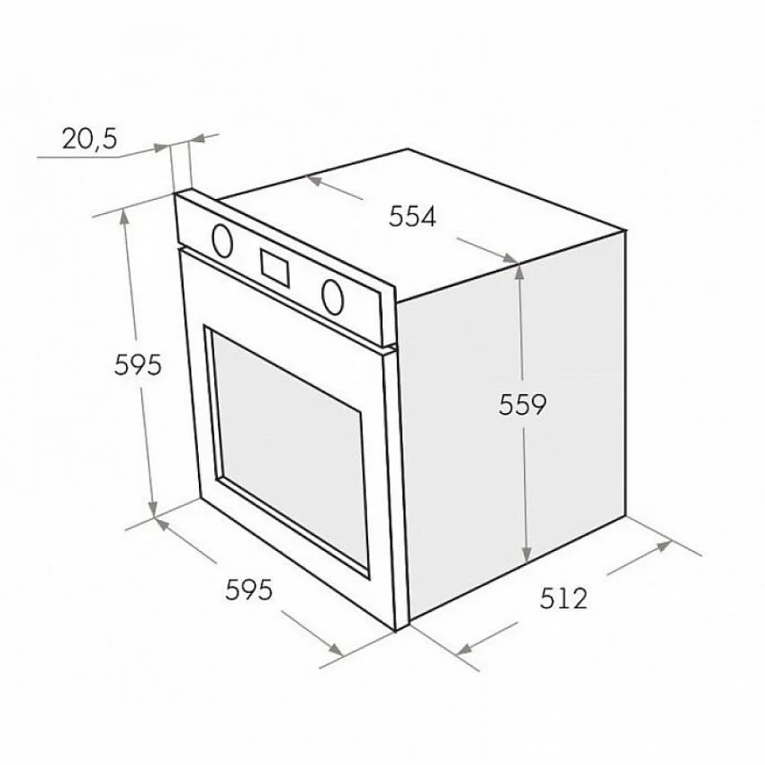 Духовой шкаф MAUNFELD EOEH 5811W