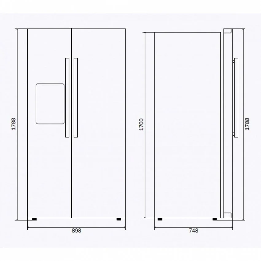 Холодильник ILVE RT 9020 SBS
