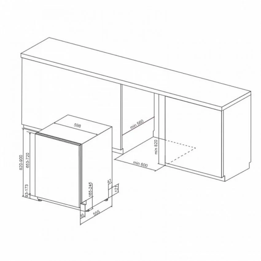 Посудомоечная машина KITCHENAID KDSCM 82142