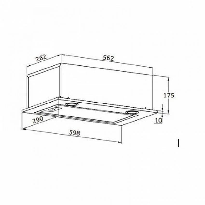 Вытяжка HOMSAIR CAMELIA 60RD БЕЛЫЙ