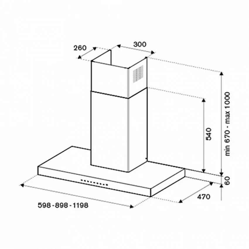 Вытяжка BERTAZZONI KT90MAS1NEC
