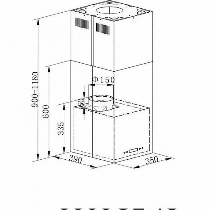 Вытяжка MAUNFELD BATH LIGHT (ISLA) 35 НЕРЖАВЕЙКА