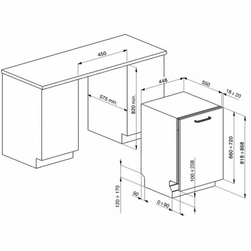 Посудомоечная машина SMEG STA4845