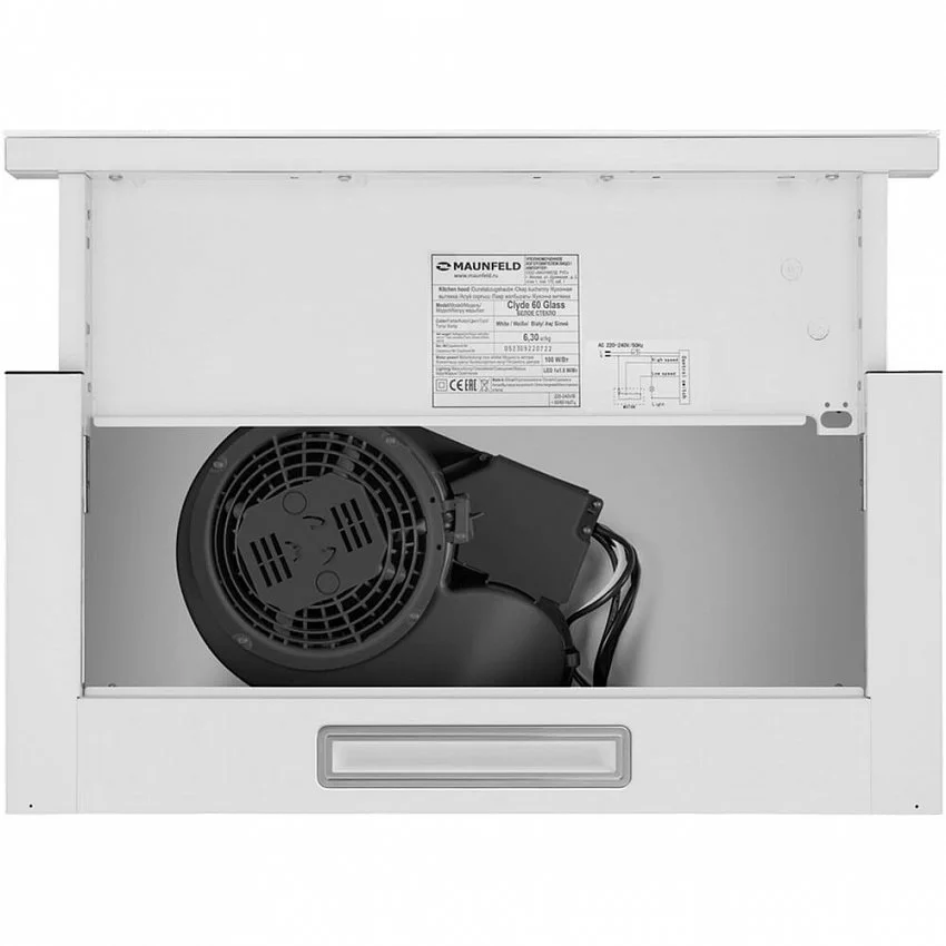 Вытяжка MAUNFELD CLYDE 60 WHITE GLASS