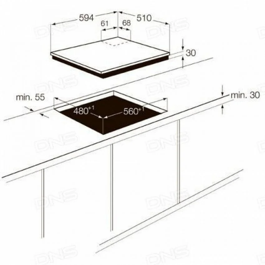 Варочная панель ZANUSSI ZGG 65414 SA
