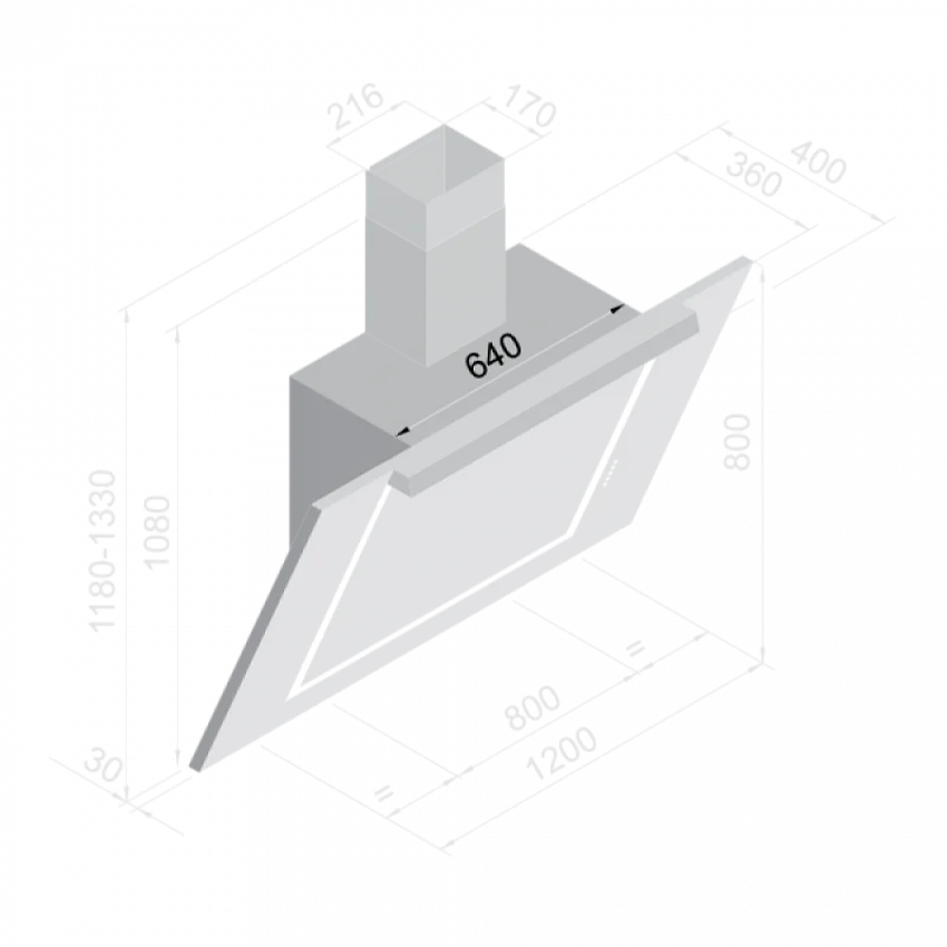 Вытяжка BELTRATTO CPG 120I