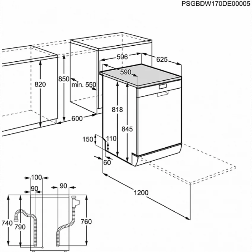 Посудомоечная машина ZANUSSI ZDF 26004 WA
