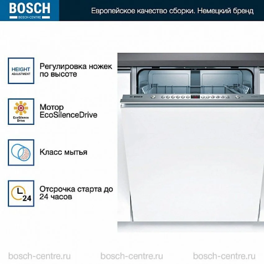 Встраиваемая посудомоечная машина BOSCH SMV46JX10Q