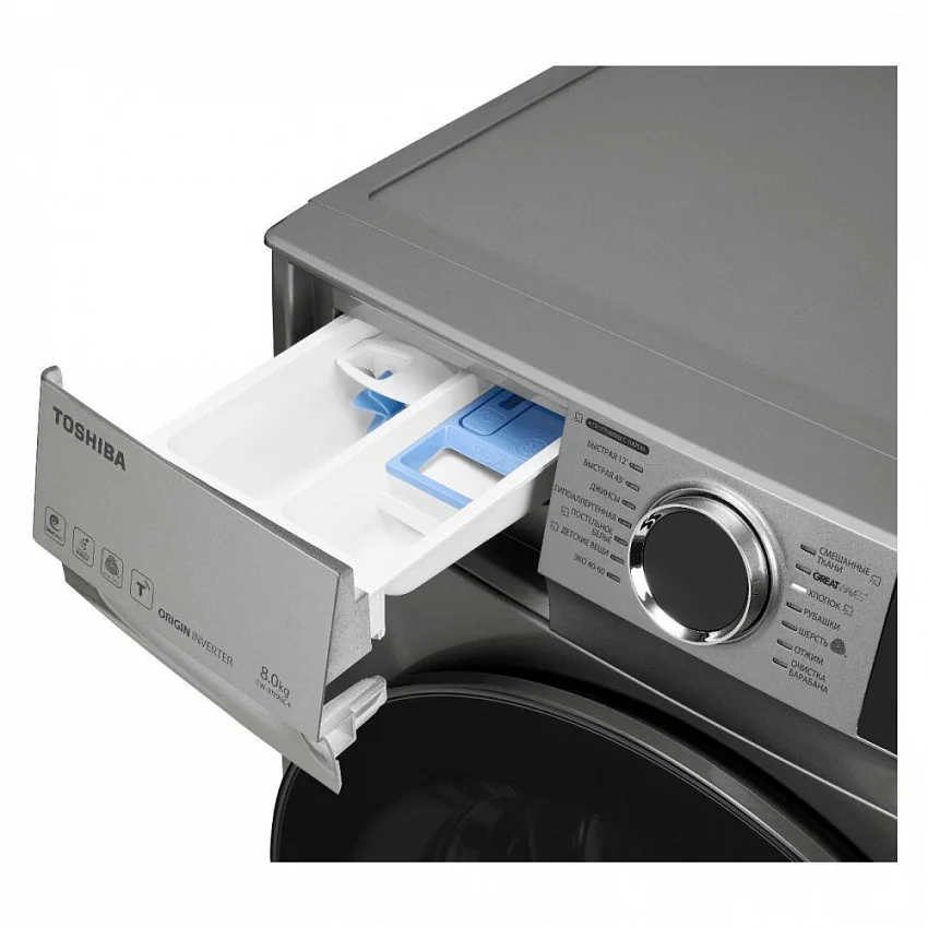 Стиральная машина узкая TOSHIBA TW-BN90C4RU(SK)