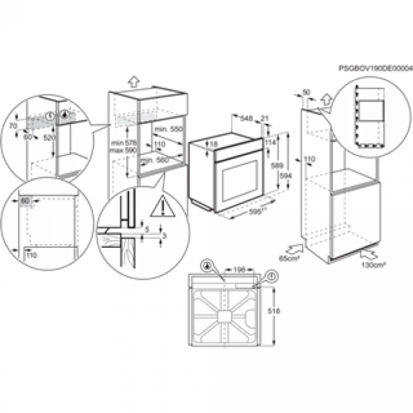 Газовый духовой шкаф ZANUSSI ZOG511211W