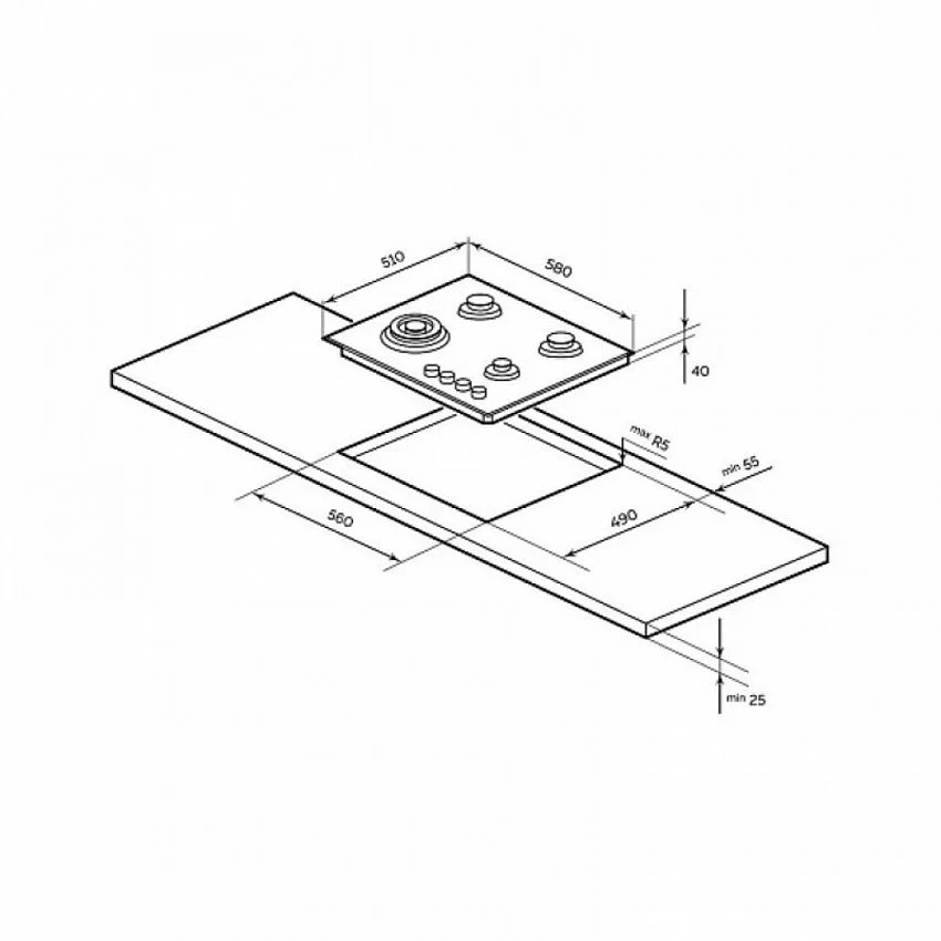 Варочная панель MILLEN MGH 602 WH