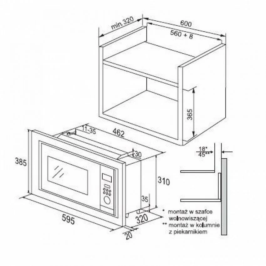 Микроволновая печь HANSA AMM20BEWH