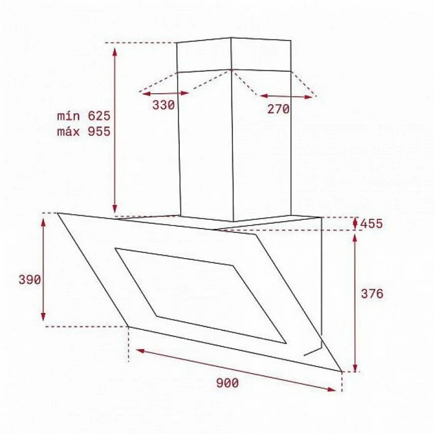 Вытяжка TEKA QUADRO DLV 985 B