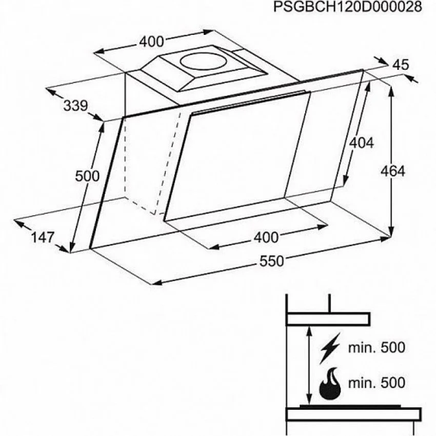 Вытяжка ELECTROLUX EFF55569DK