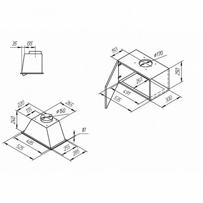 Вытяжка KUPPERSBERG INLINEA 52 BX