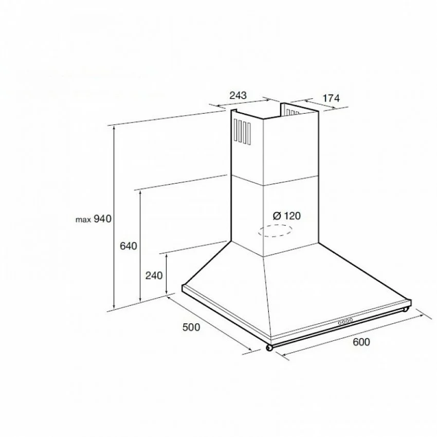 Вытяжка KORTING KHC 6740 RB WOOD