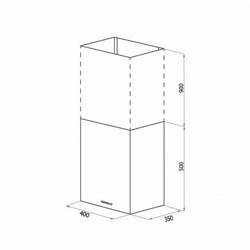 Вытяжка HOMSAIR PHLOX PUSH 40 БЕЛЫЙ