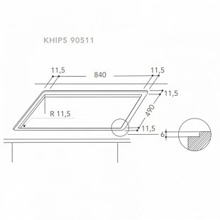 Варочная панель KITCHENAID KHIP5 90511