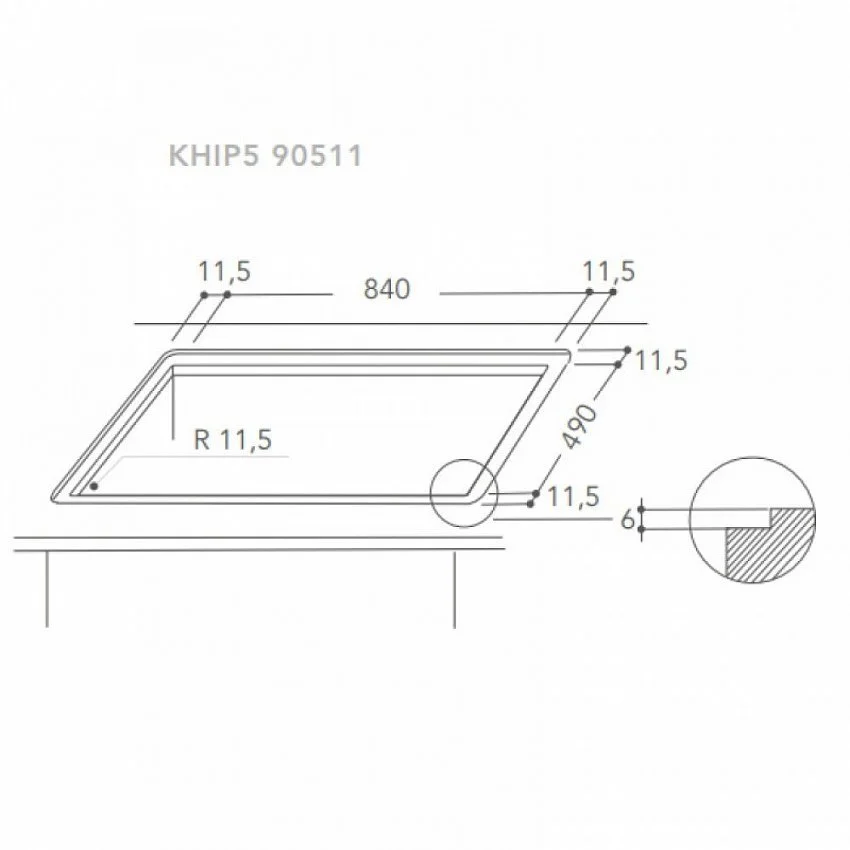 Варочная панель KITCHENAID KHIP5 90511