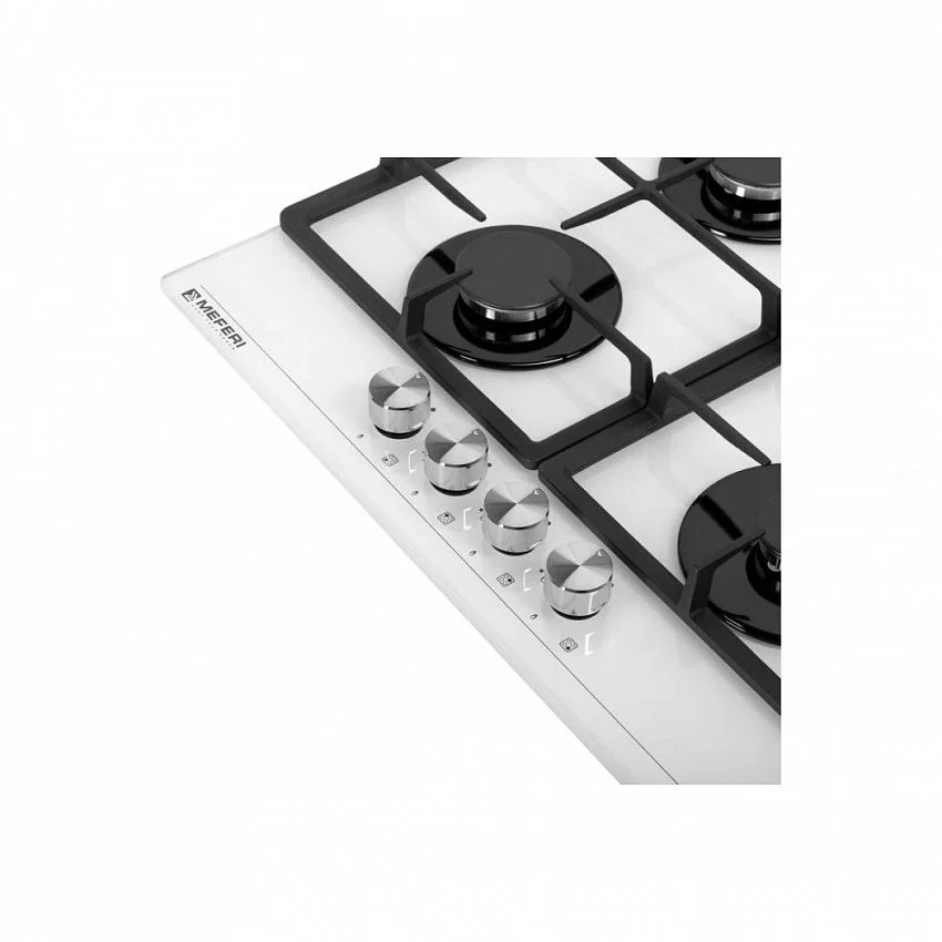 Газовая варочная панель MEFERI MGH604WH GLASS POWER