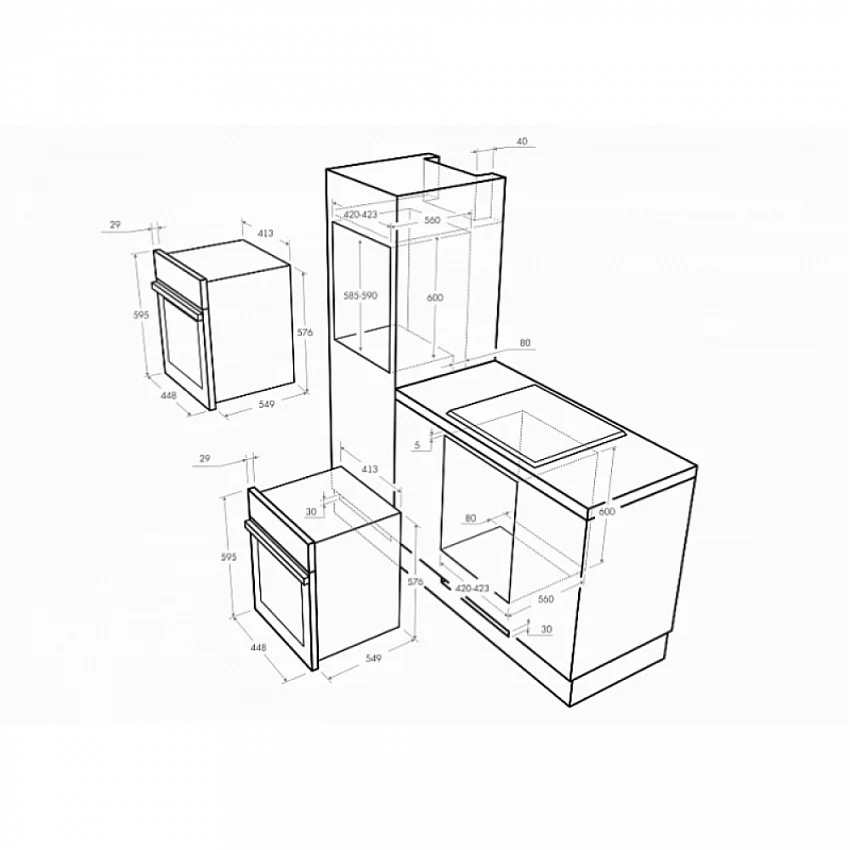 Духовой шкаф MAUNFELD MEOXS.436RIB.TA
