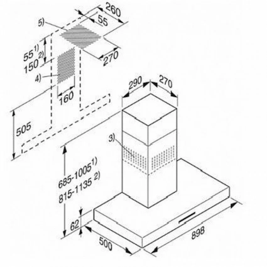 Вытяжка MIELE PUR98W