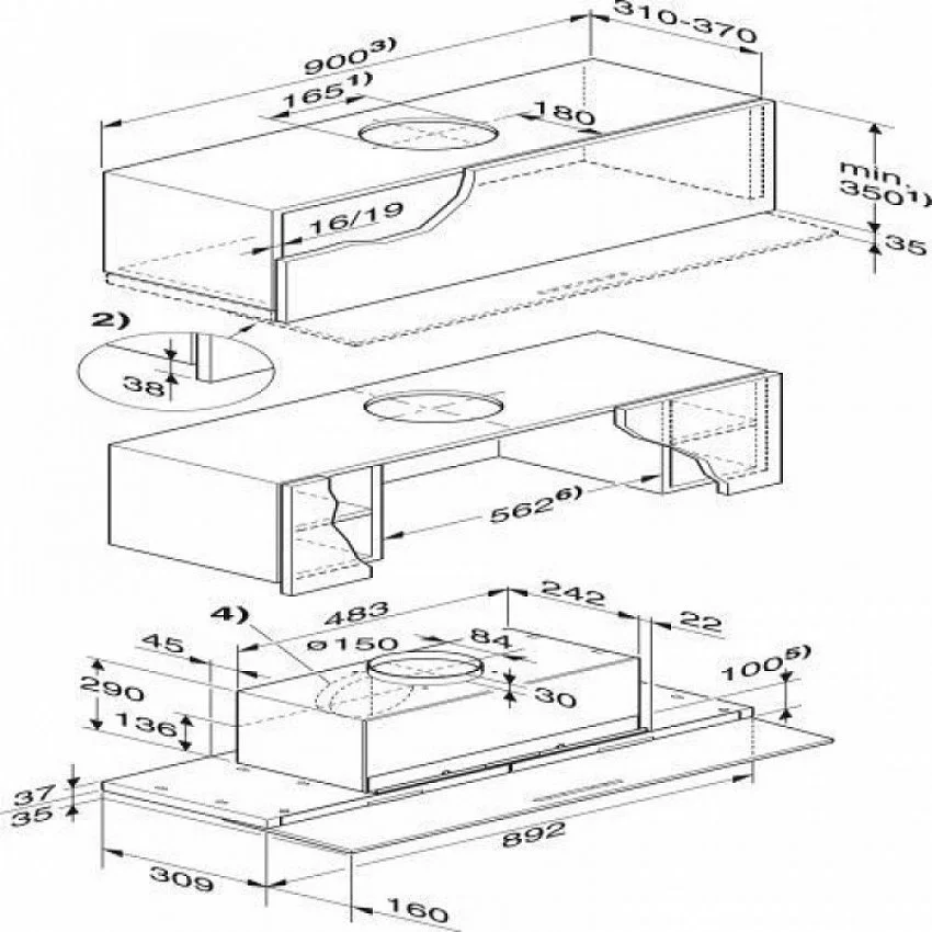 Вытяжка MIELE DA 3698