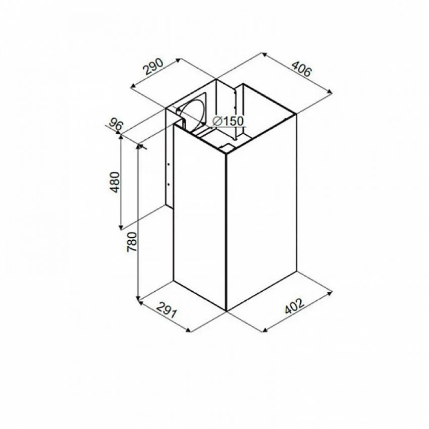 Вытяжка MAUNFELD BATH 402 ЗОЛОТОЙ