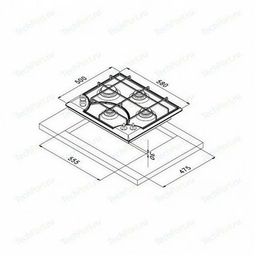 Варочная панель KORTING HG 6105 CTRC