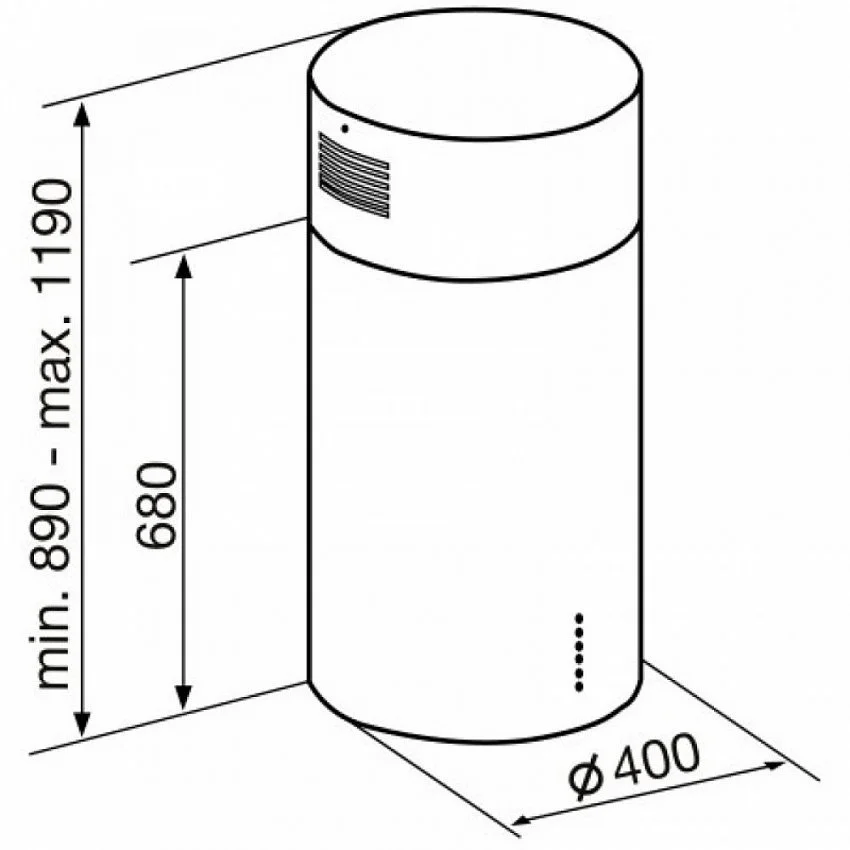Вытяжка KORTING KHA 4970 X CYLINDER
