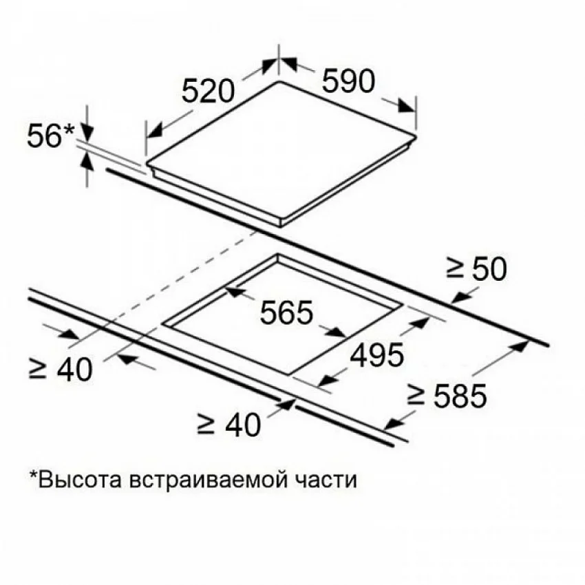 Варочная панель MAUNFELD CVI594SF2WH