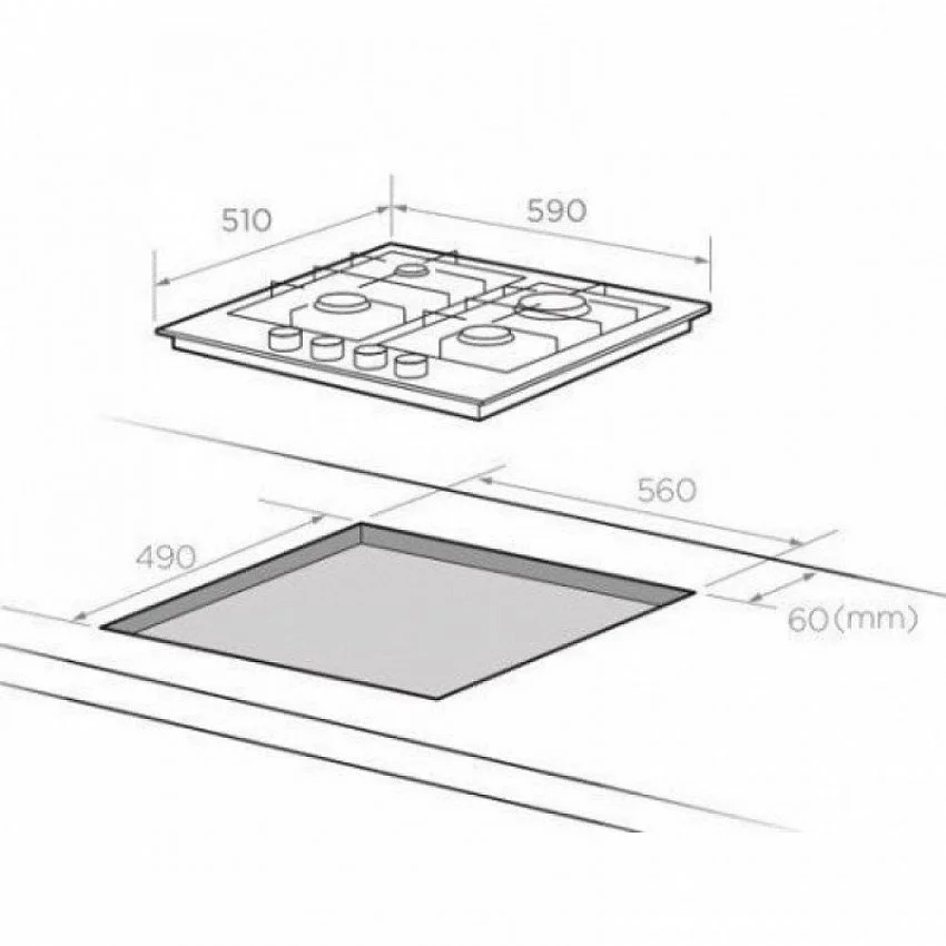 Варочная панель MIDEA MG684TRGI-B