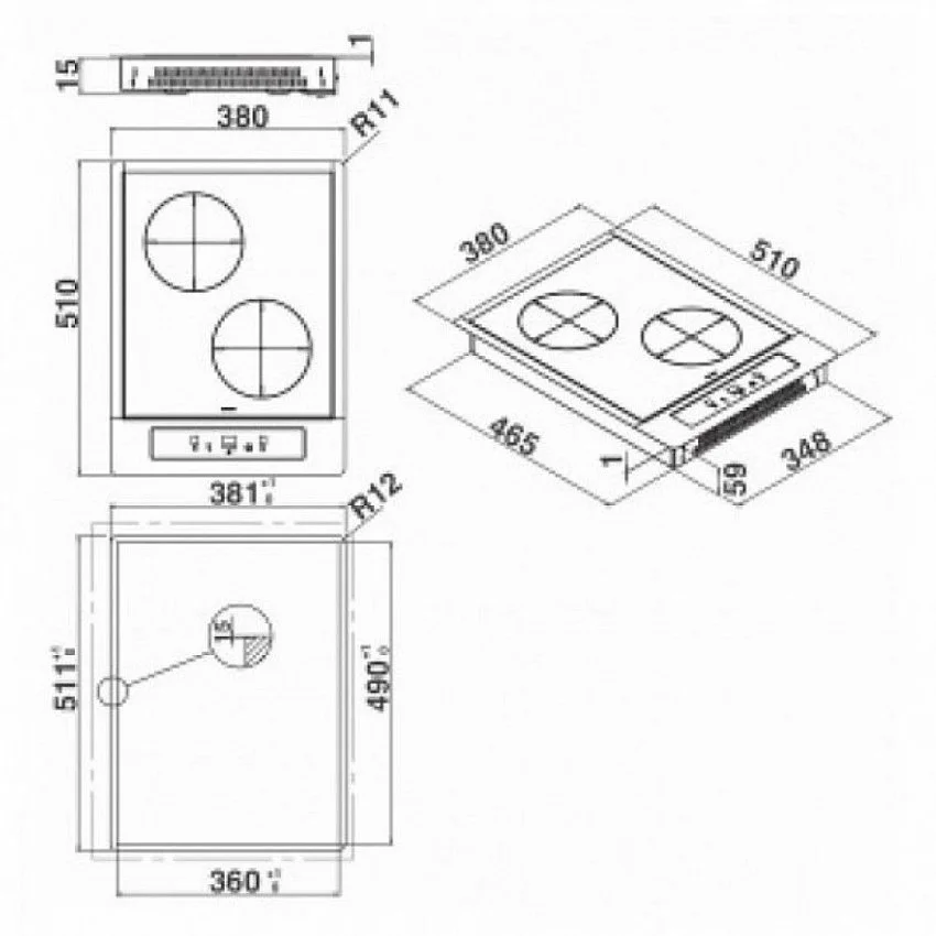 Варочная панель KITCHENAID KHYD2 38510