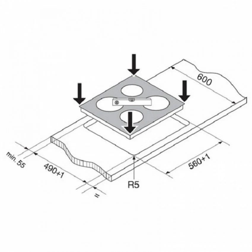 Варочная панель WHIRLPOOL AKM 254 IX