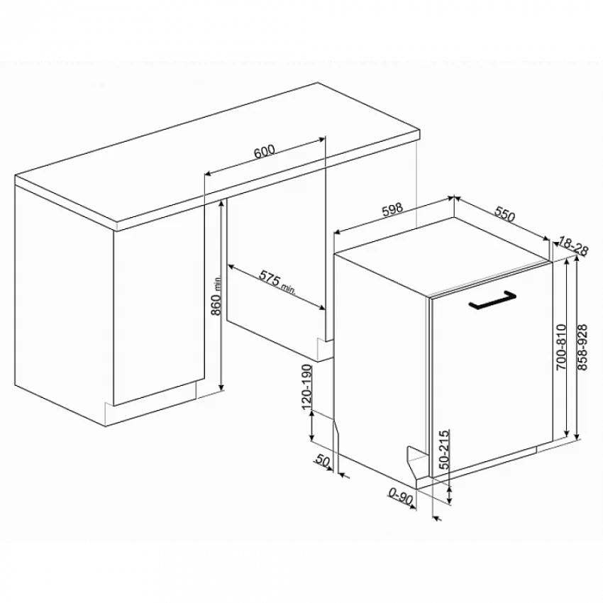 Посудомоечная машина SMEG STL66337L