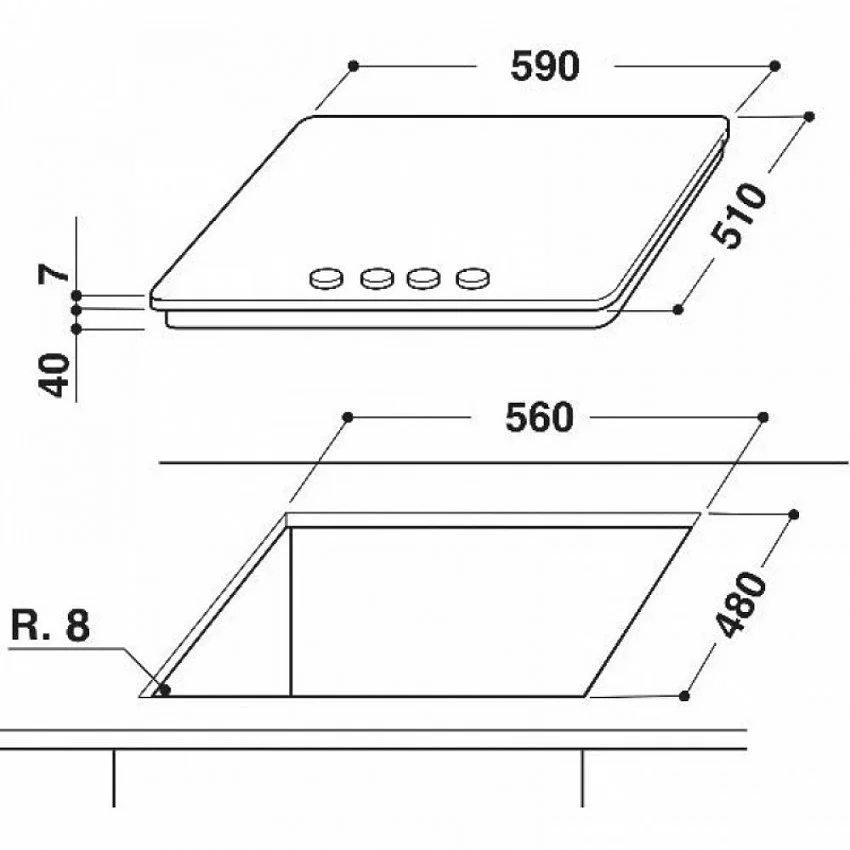 Газовая варочная панель WHIRLPOOL GMA 6422/IXL