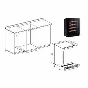 Винный шкаф TEMPTECH PRESPROX60SRB