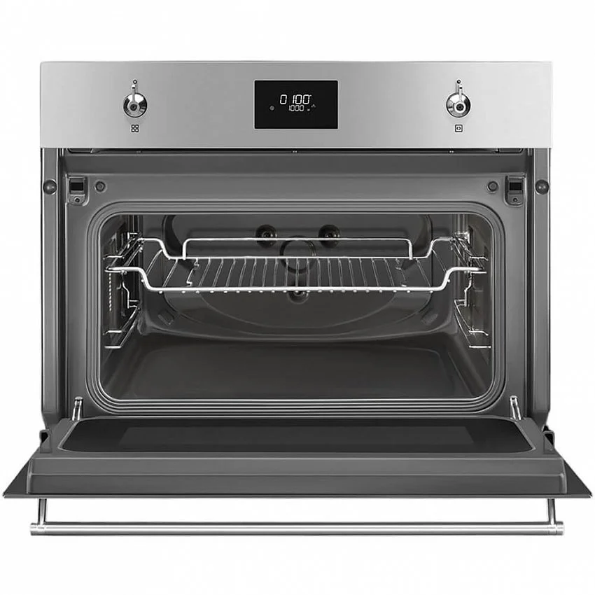 Встраиваемая микроволновая печь SMEG SO4301M0X CLASSICA