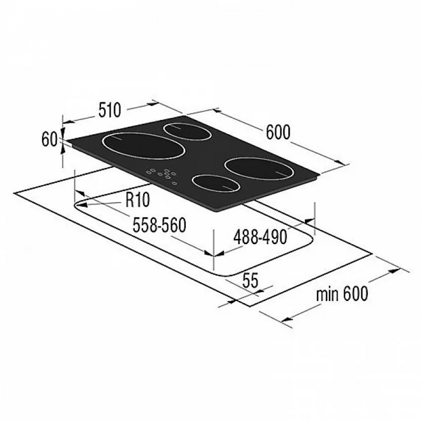Варочная панель KORTING HI 6400 B