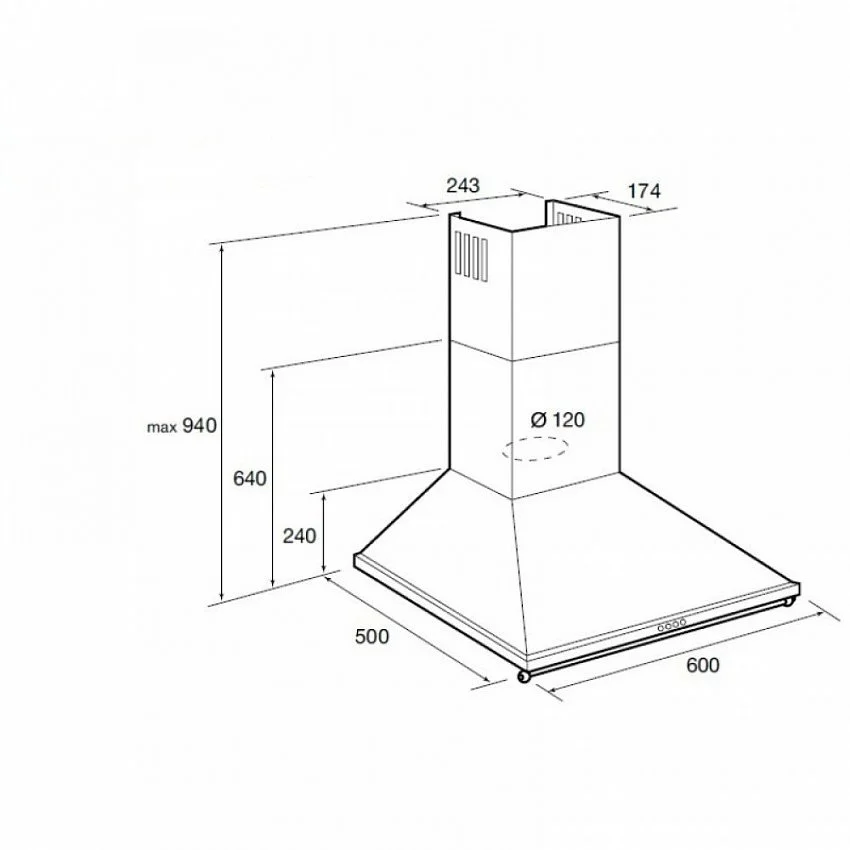 Вытяжка KORTING KHC 6740 RB