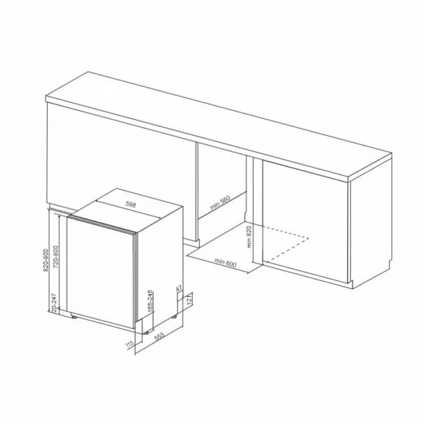 Посудомоечная машина KITCHENAID KDSDM 82143